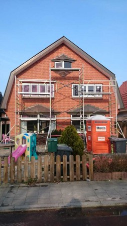 kopgevel gezandstraald